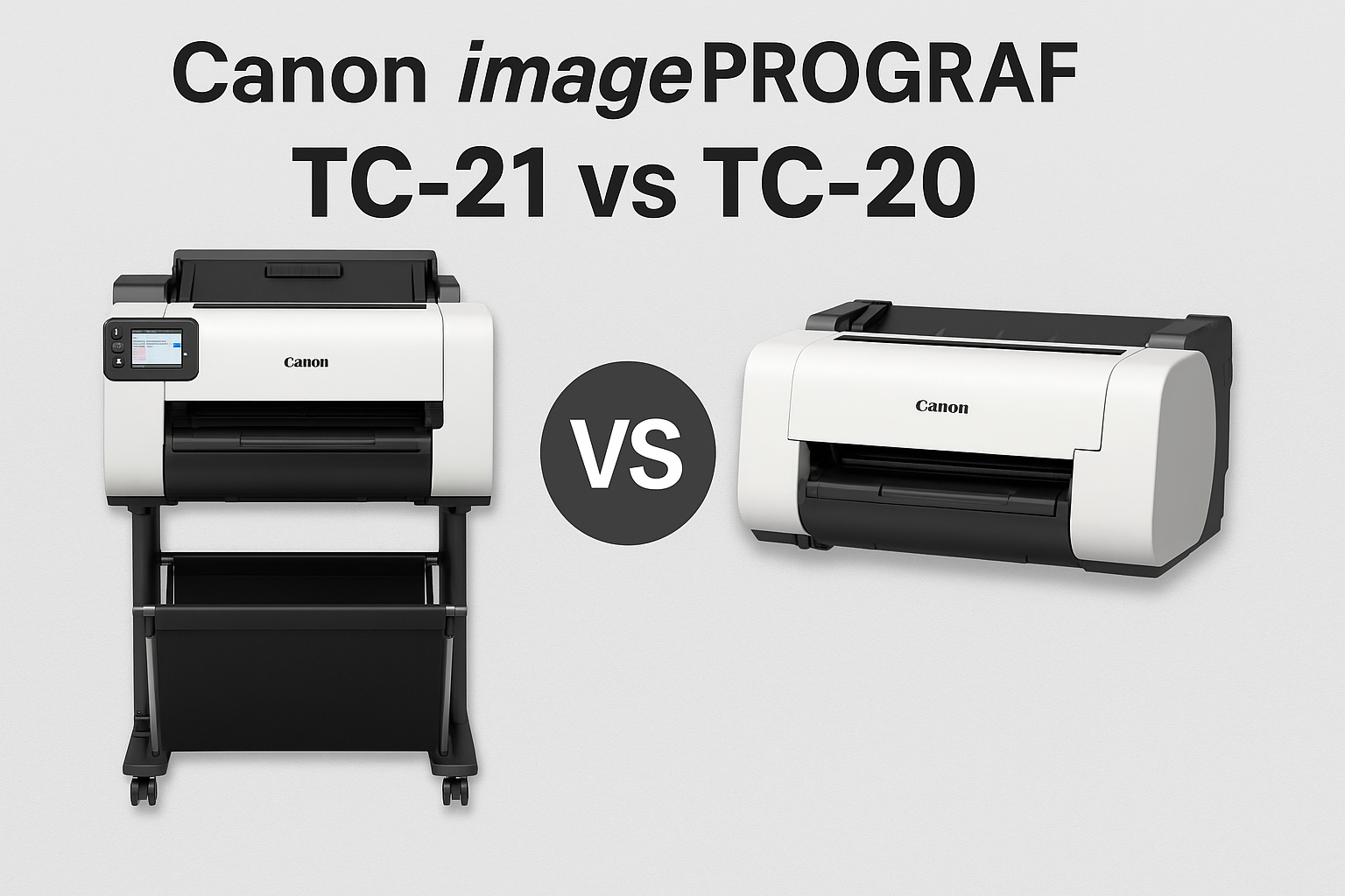 Canon imagePROGRAF TC-21 vs TC-20: Which A1 Large Format Printer Should You Choose in 2025?