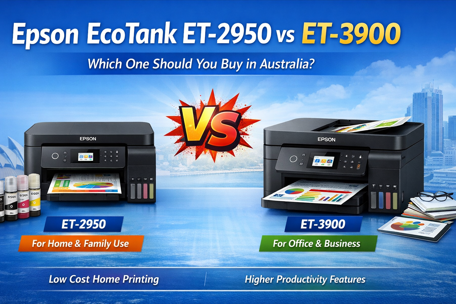 Epson EcoTank ET-2950 vs ET-3900 – Which One Should You Buy in Australia?
