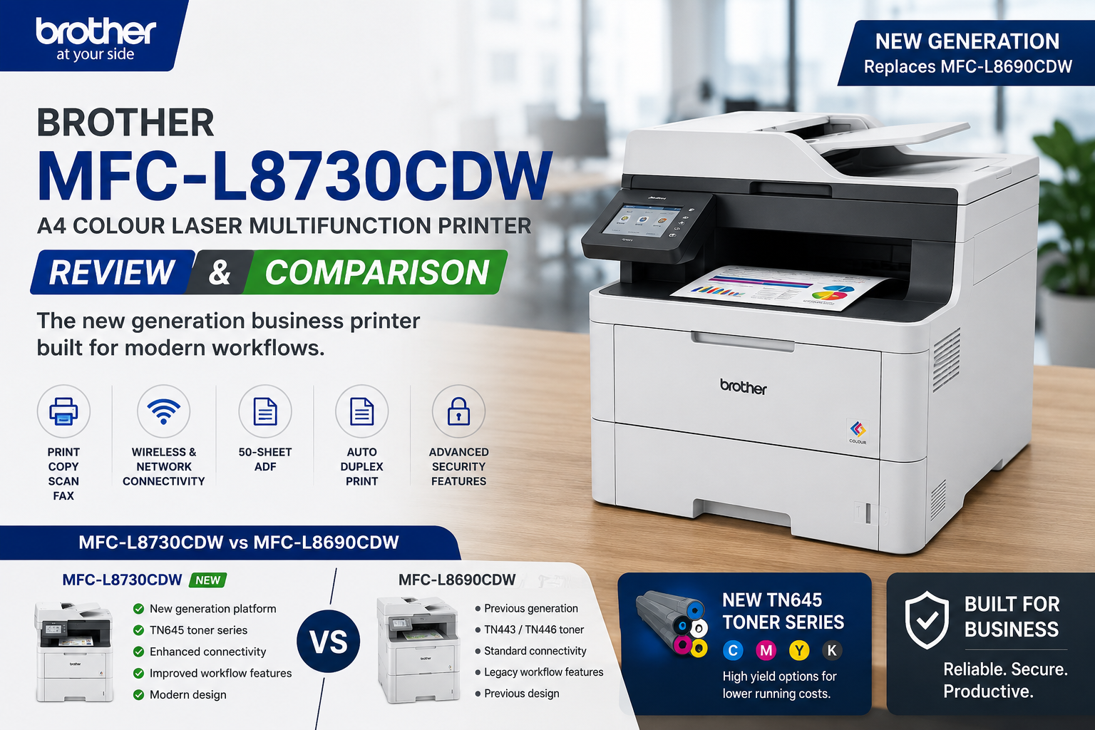 Brother MFC-L8730CDW Review | Business Colour Laser Multifunction Printer