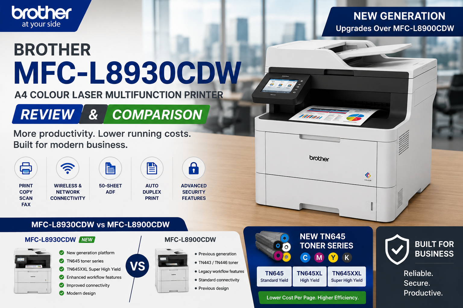 Brother MFC-L8930CDW A4 Colour Laser Multifunction Printer Review