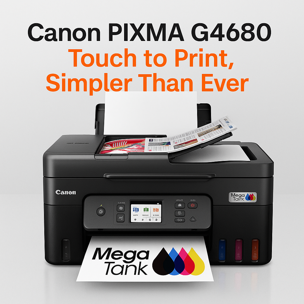 Product Review: Canon PIXMA G4680 A4 MegaTank Printer – Touch to Print, Simpler Than Ever