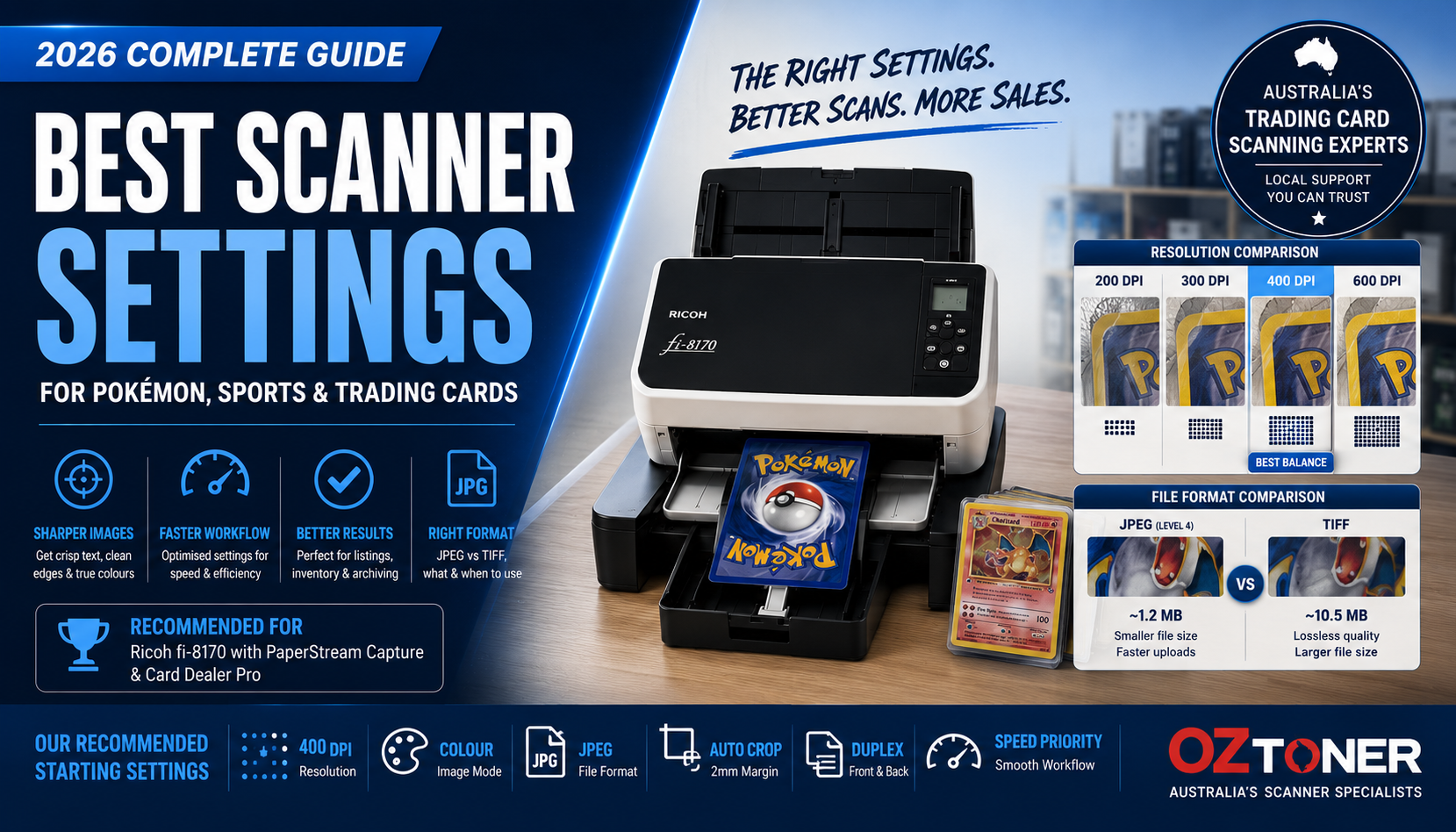 Best Scanner Settings for Pokémon, Sports & Trading Cards (2026 Complete Guide)