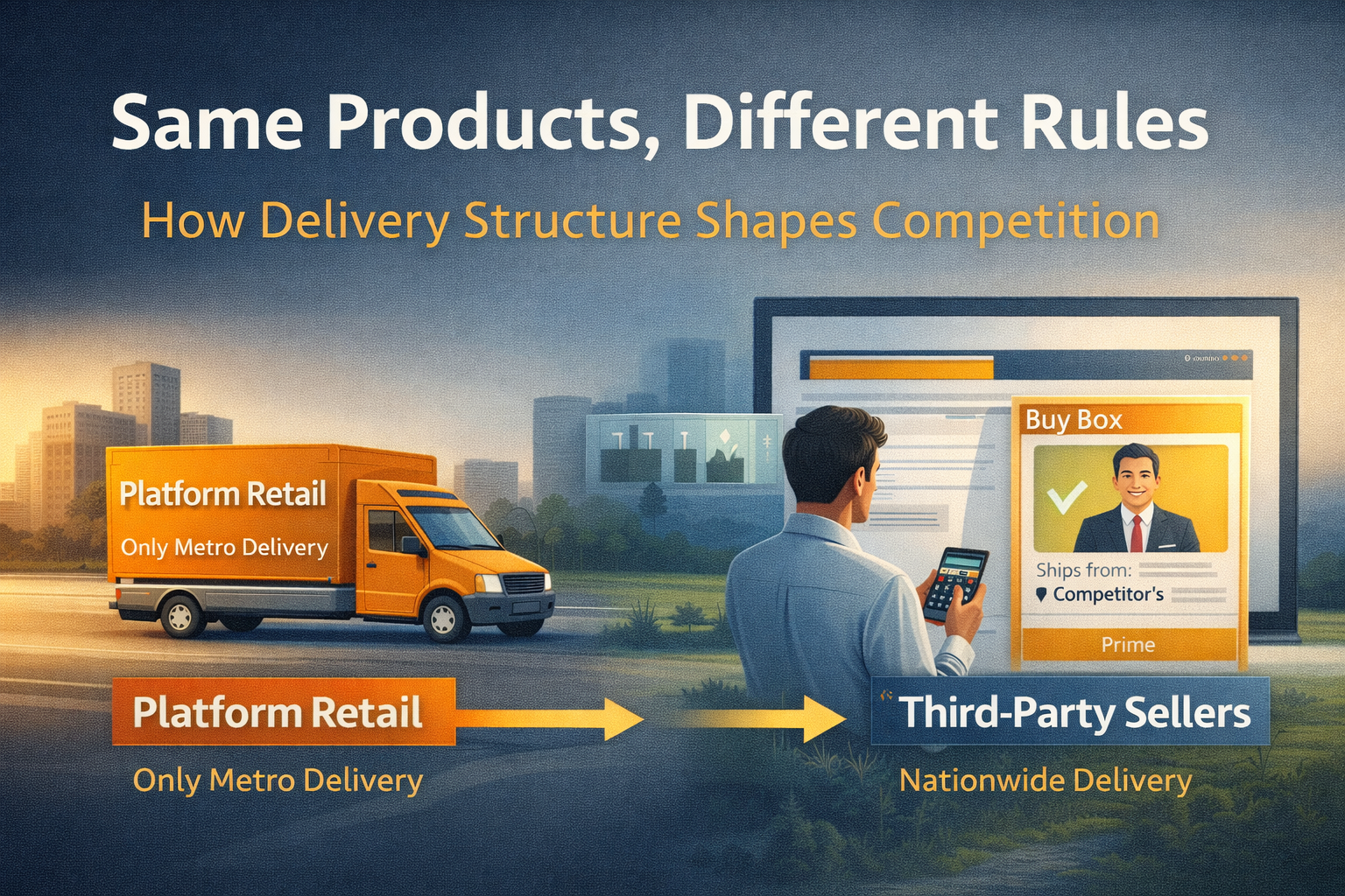 Same Products, Different Rules: How Delivery Structure Shapes Competition
