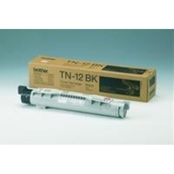 1 X Genuine Brother Tn-12Bk Black Toner Cartridge -