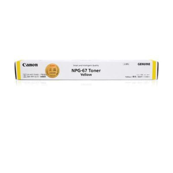 1 X Genuine Canon Tg-67Y Yellow Toner Cartridge -