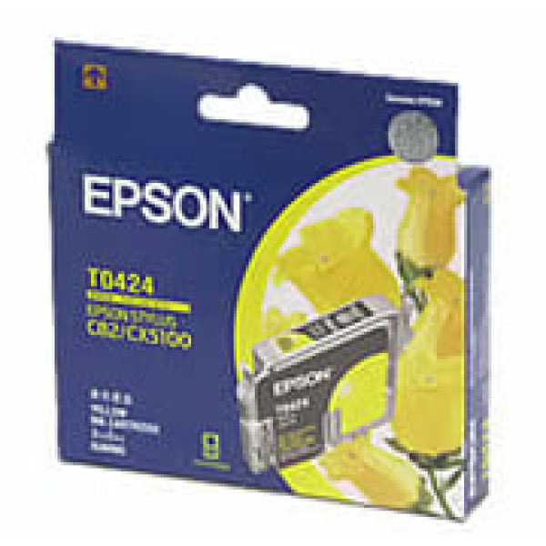 1 X Genuine Epson T0424 Yellow Ink Cartridge -