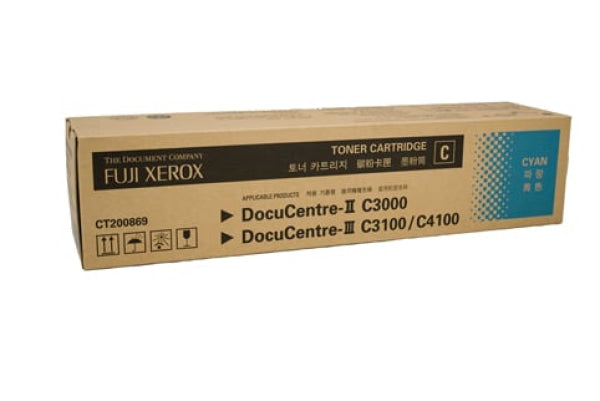 1 X Genuine Fuji Xerox Docucentre Ii C3000 Iii C3100 C4100 Cyan Toner Cartridge Ct200869 -
