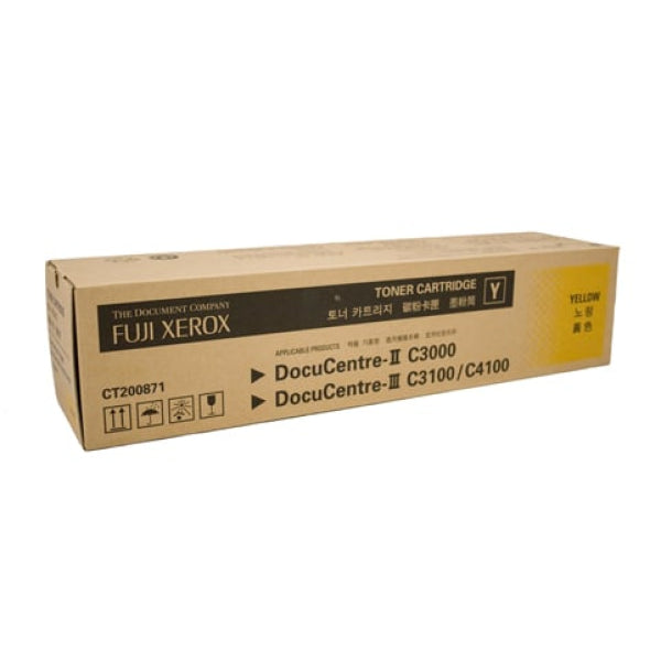 1 X Genuine Fuji Xerox Docucentre Ii C3000 Iii C3100 C4100 Yellow Toner Cartridge Ct200871 -