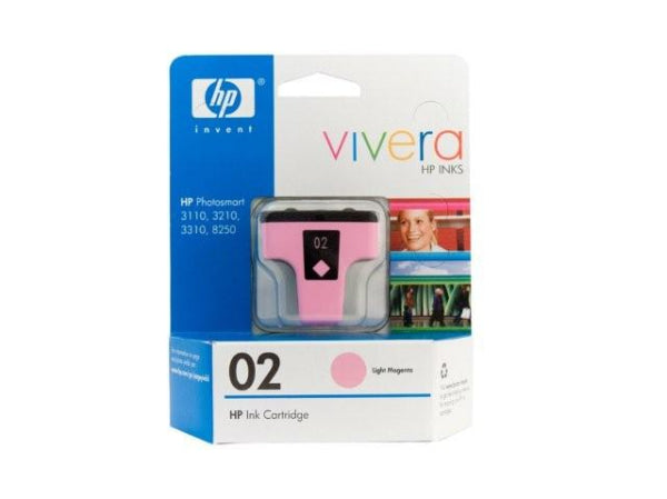 1 X Genuine Hp 02 Light Magenta Ink Cartridge C8775Wa -