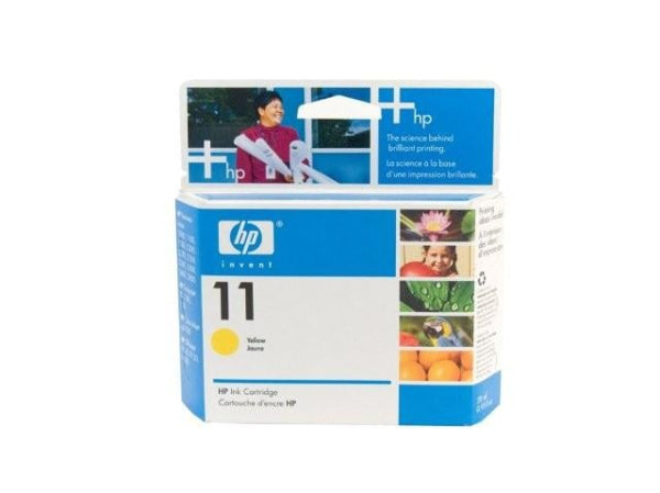 1 X Genuine Hp 11 Yellow Ink Cartridge C4838Aa -