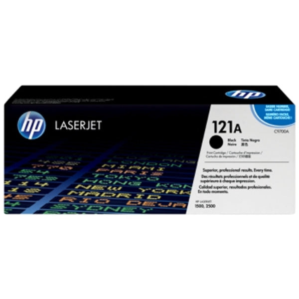 1 X Genuine Hp C9700A Black Toner Cartridge 121A -