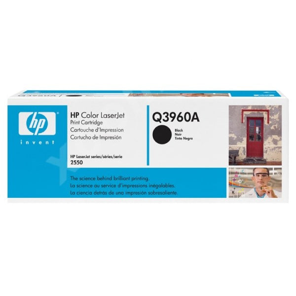 1 X Genuine Hp Q3960A Black Toner Cartridge 122A -