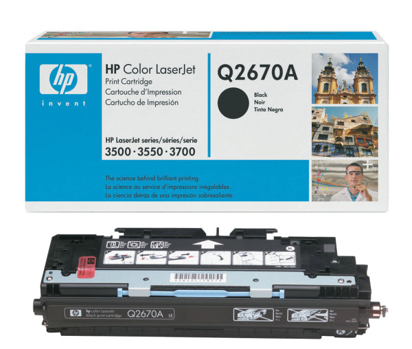 1 X Genuine Hp Q2670A Black Toner Cartridge 309A -