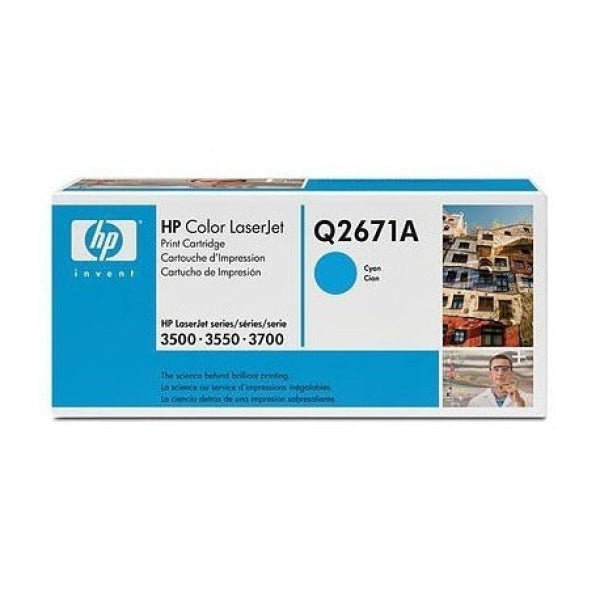 1 X Genuine Hp Q2671A Cyan Toner Cartridge 309A -