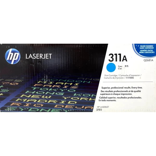 1 X Genuine Hp Q2681A Cyan Toner Cartridge 311A -