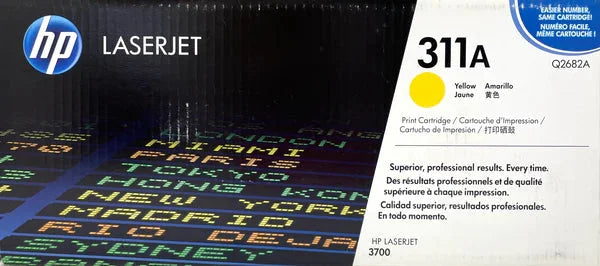1 X Genuine Hp Q2682A Yellow Toner Cartridge 311A -