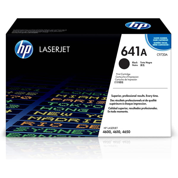 1 X Genuine Hp C9720A Black Toner Cartridge 641A -