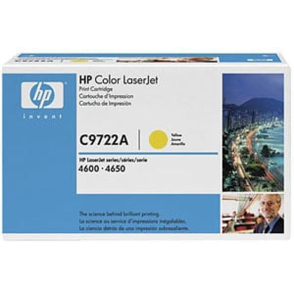 1 X Genuine Hp C9722A Yellow Toner Cartridge 641A -