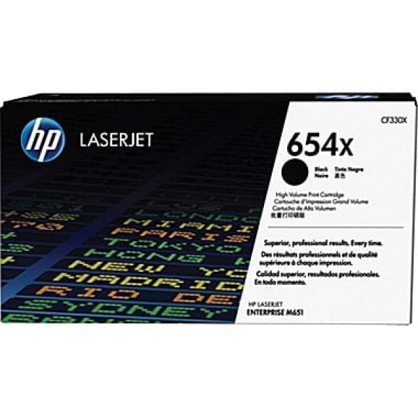 1 X Genuine Hp Cf330X Black Toner Cartridge 654X -