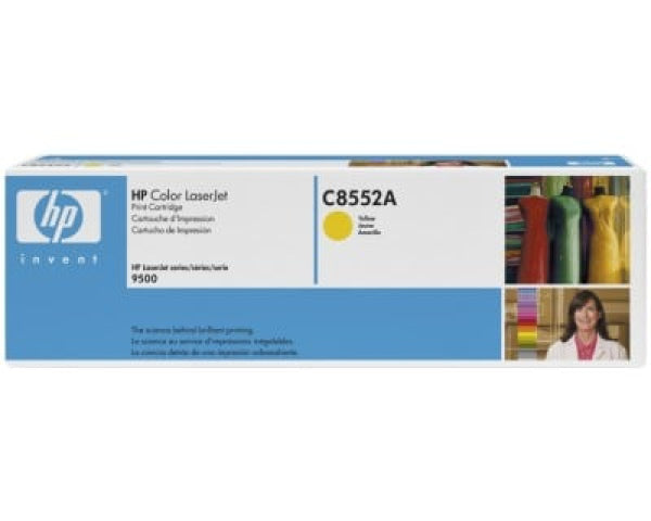 1 X Genuine Hp C8552A Yellow Toner Cartridge -