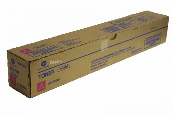 1 X Genuine Konica Minolta Bizhub C458 C558 C658 Magenta Toner Cartridge Tn514M A9E8390 -