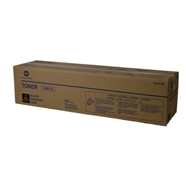 1 X Genuine Konica Minolta Bizhub C550 C650 Black Toner Cartridge Tn611K A070150 -
