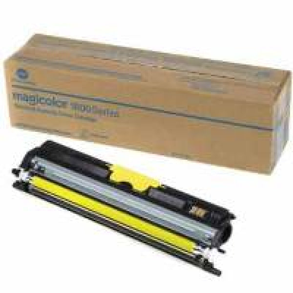 1 X Genuine Konica Minolta Magicolor 1600 1650 1690 Yellow Toner Cartridge A0V306K -