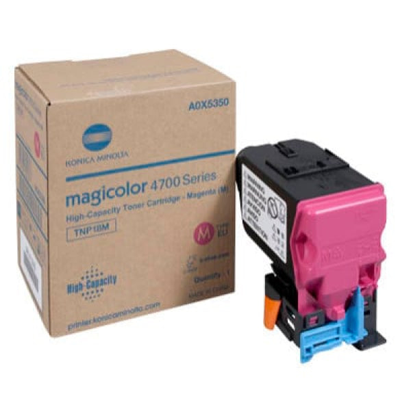 1 X Genuine Konica Minolta Magicolor 4750 Magenta Toner Cartridge Tnp18M A0X5390 -