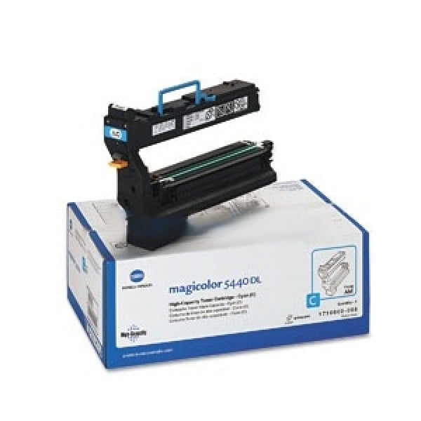 1 X Genuine Konica Minolta Magicolor 5440 5450 Cyan Toner Cartridge 1710605008 -