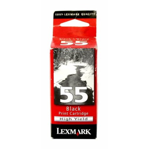 1 X Genuine Lexmark #55 Black Ink Cartridge 16G0055 -