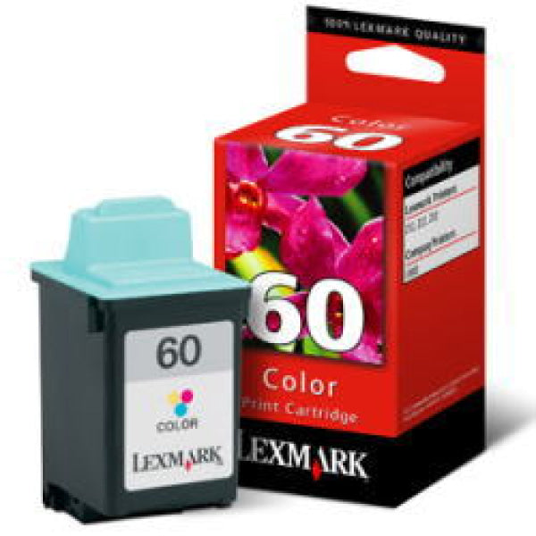 1 X Genuine Lexmark #60 Colour Ink Cartridge 17G0060 -