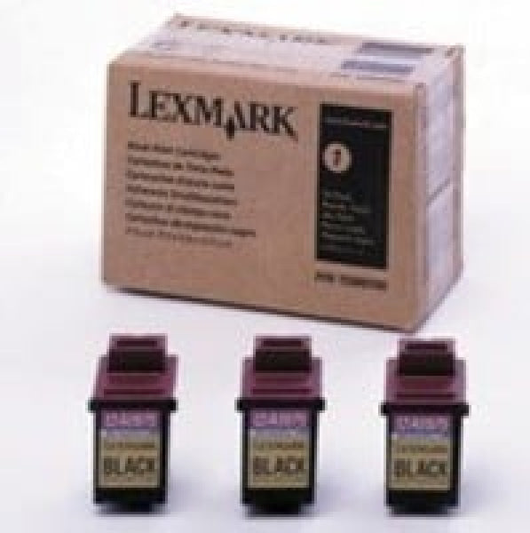 1 X Genuine Lexmark #75 Black Ink Cartridge Tri Pack High Yield 15M0100 -