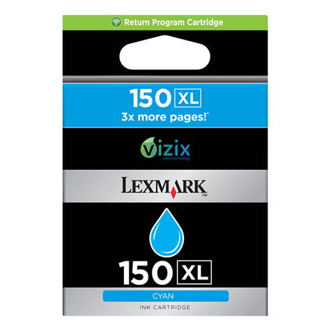 Lexmark No.150XL Compatible Cyan Ink Cartridge High Yield (14N1615AAN)