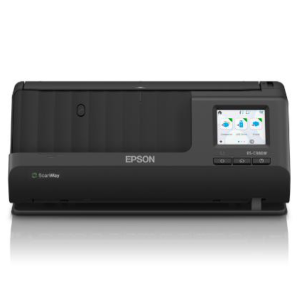 Epson ES-C380W Wireless A4 Compact Document Scanner+Touch Screen 30PPM [B11B269501]