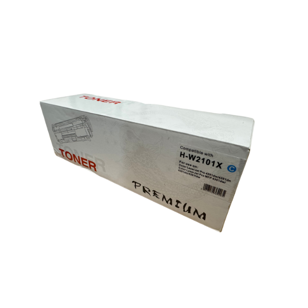 OZ A-Grade Premium Compatible HP W2101X High Yield Cyan Toner Cartridge 210X (5.5K)