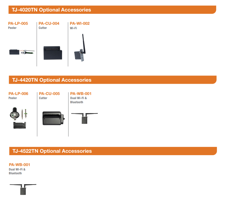 Brother TJ-4020TNW Desktop Thermal Transfer Printer 203DPI Multi-Interface with Wi-Fi (TJ-4020TNW)