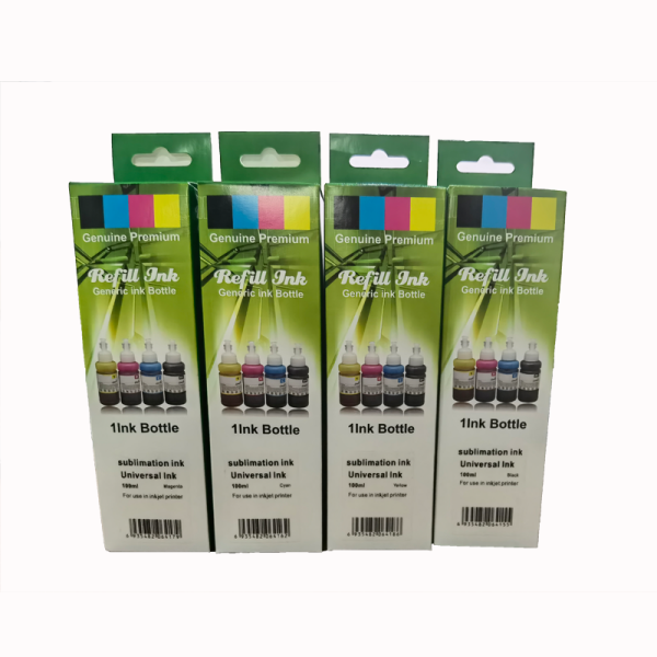 4X Oz Premium Quality Dye Sublimation Ink Refill Bottles For Canon/Epson Color Inkjet Printer