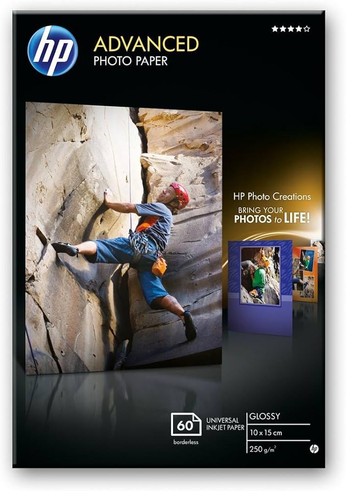 HP Q8008A Advance Photo Paper Glossy 10×15cm (60 Sheets)