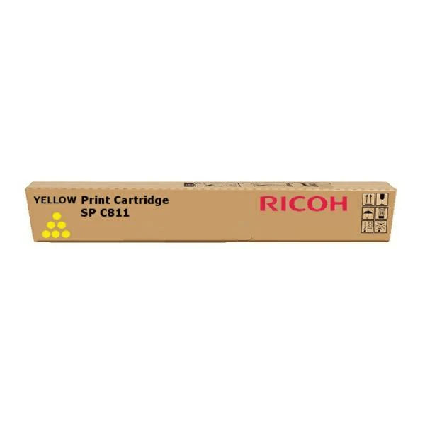 Genuine Ricoh Yellow Toner Cartridge TYPE-SPC811Y for SP-C811 / SP-C811DN – 15K Yield