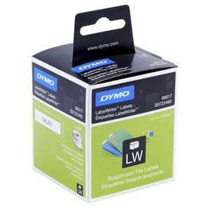 1 X Genuine Dymo Lw Suspension File Labels 12Mm 50Mm - 220 Sd99017 S0722460 Label