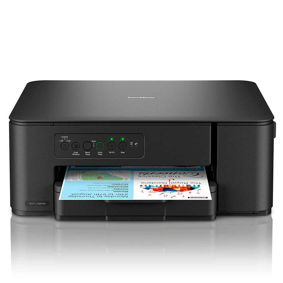 Brother DCP-J1260W A4 Wired & Wireless 3-in-1 Inkjet Multifunction Printer+LC531 Ink Set