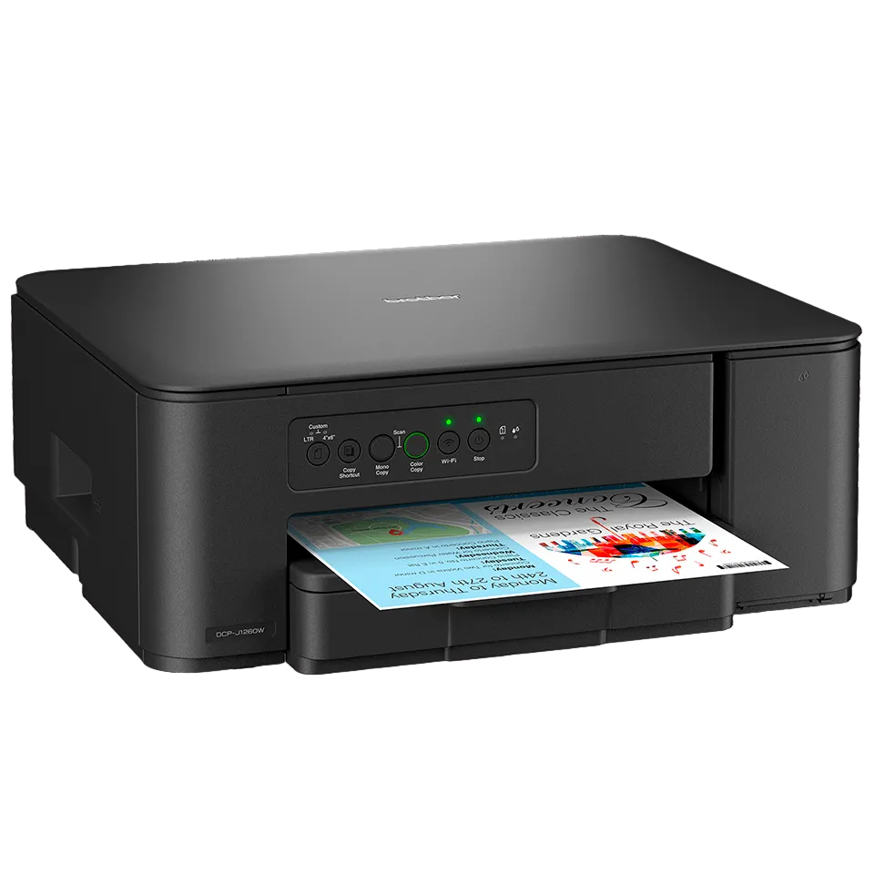 Brother DCP-J1260W A4 INKvestment Wireless 3-in-1 Inkjet Multifunction Printer+LC531 Ink Set