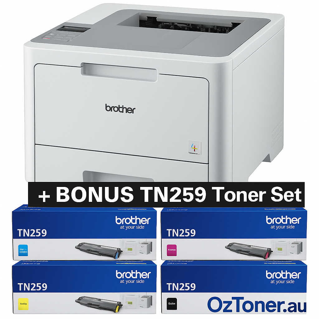 Bundle: Brother HL-L8240CDW A4 Color Laser Wireless Printer+BONUS: TN259 C/M/Y/K Toner Set
