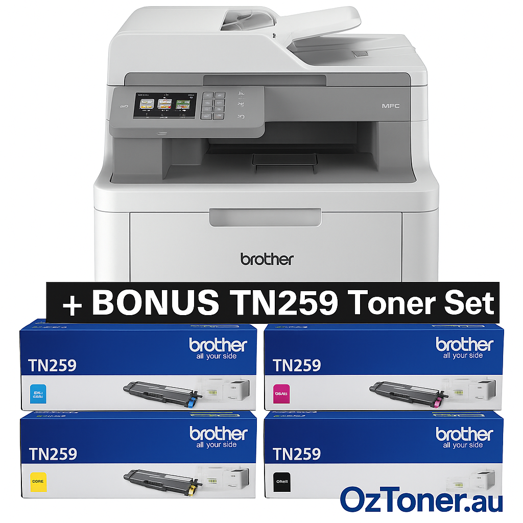Bundle: Brother MFC-L8390CDW A4 Color Laser MFP Printer+BONUS: TN259 C/M/Y/K Toner Set