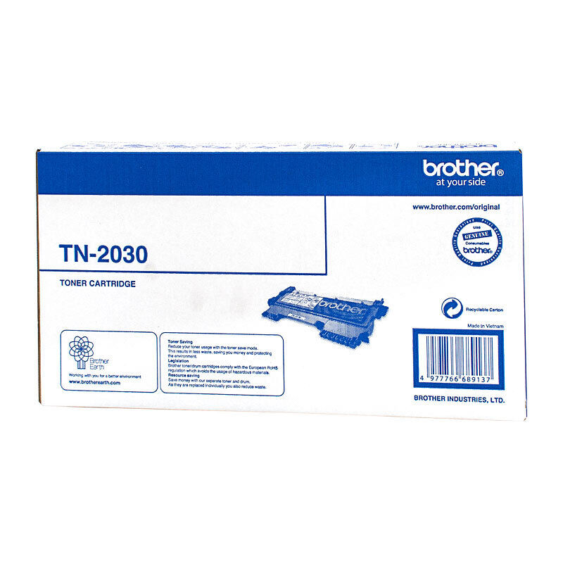 Genuine Brother TN-2030 Black Toner Cartridge for DCP-7055 HL-2130 HL-2132 HL-2135W (1K)