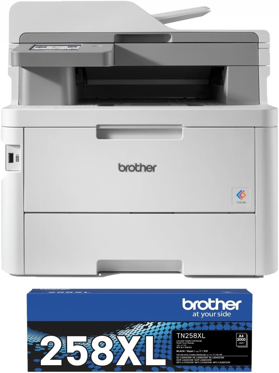 Brother MFC-L8390CDW A4 Colour Laser Multi-Function Centre+BONUS: TN258XL High Yield Black