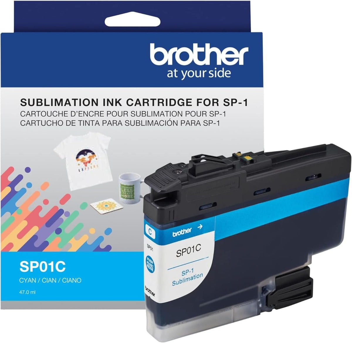 Genuine Brother SP01C Cyan Sublimation Ink Cartridge for SP-1 Sublimation Printer 47ml