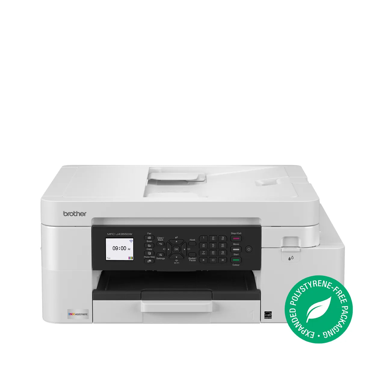 Brother MFC-J4555DW INKvestment A4 Colour Inkjet All-in-One Printer+Dual Tray (WiFi, Ethernet, Automatic Duplex)