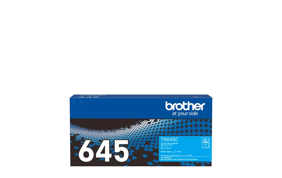 Brother TN645C Cyan Toner Cartridge for HL-L8430CDW MFC-L8730CDW MFC-L8930CDW - 1.8K pages