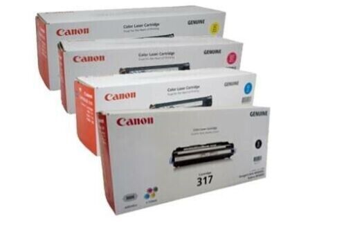 *SALE!* 4x Pack Genuine Canon CART-317 C/M/Y/K Toner Cartridge Set Bundle